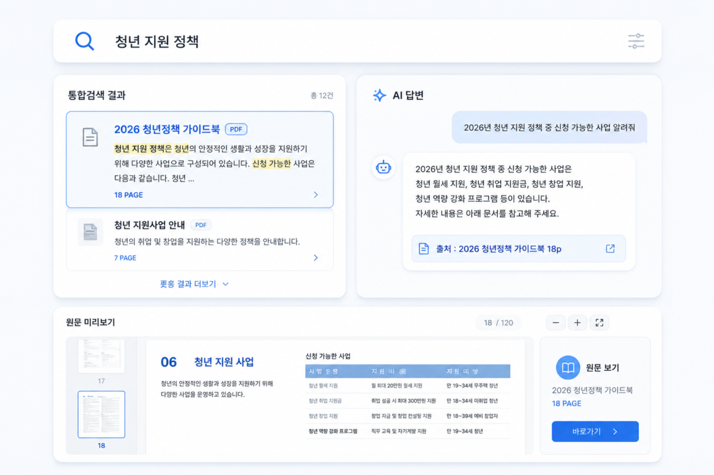 검색엔진, AI와 연계되는 e-Book 예시