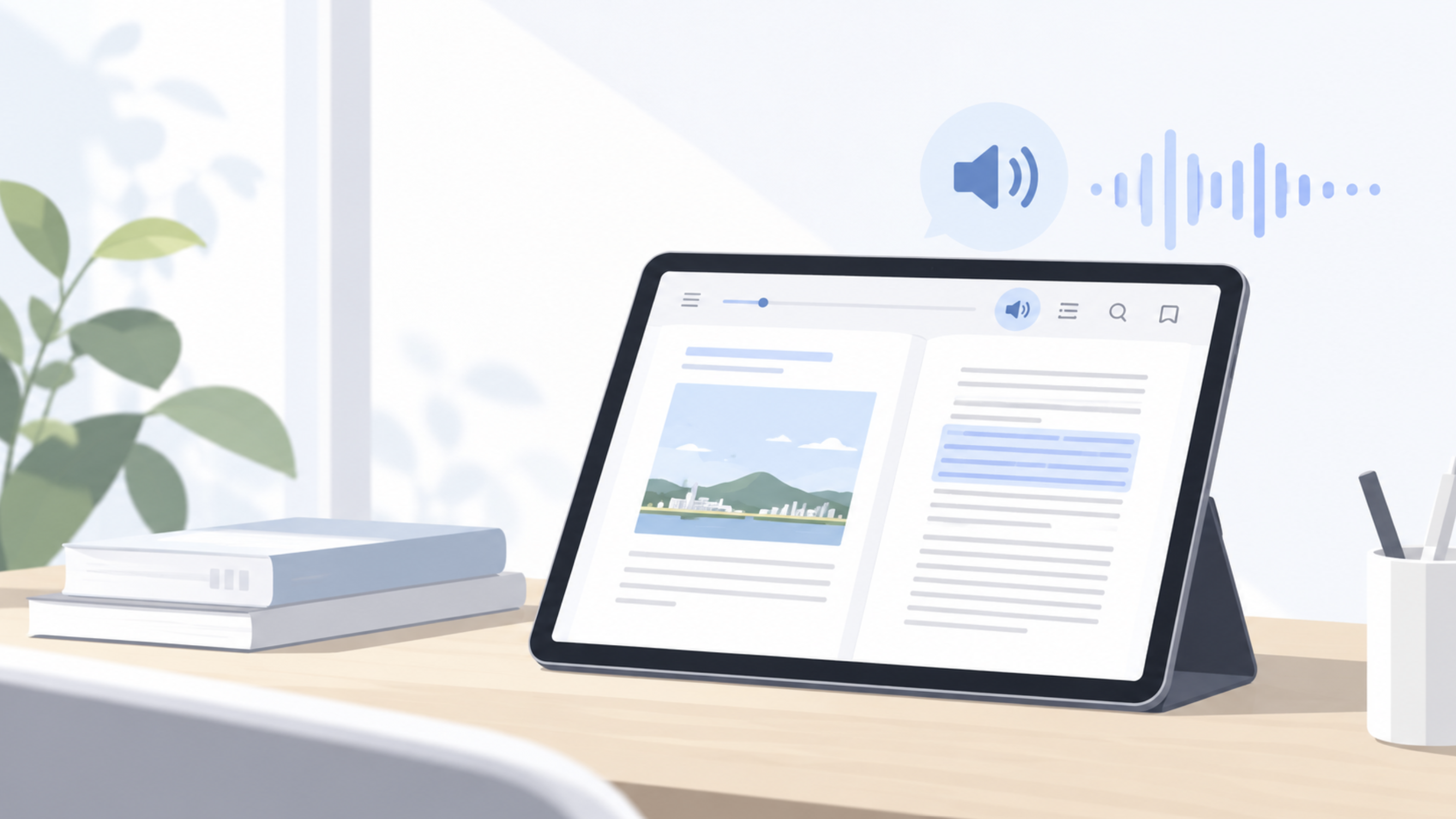듣는 e-Book, 콘텐츠 접근성을 높이는 음성 낭독 기능